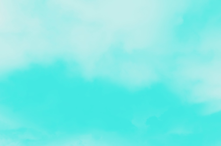 Abstract aquamarine aqua watercolor blurred background